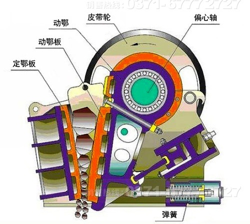鈉長石破碎機結構圖