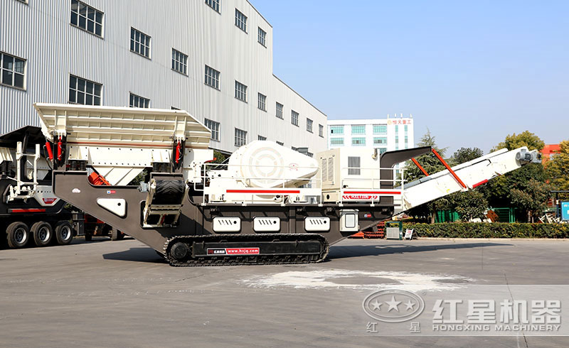 履帶式大型移動(dòng)粉石、沙機(jī)