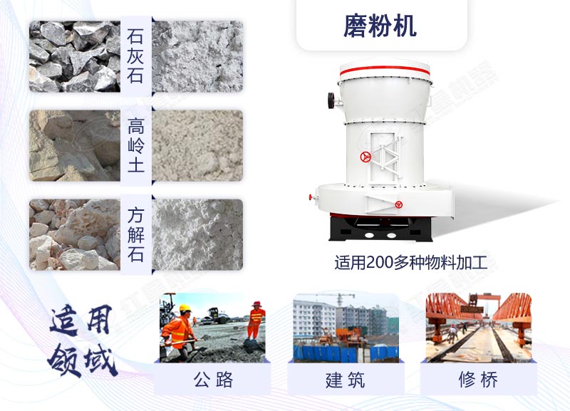 石灰石磨粉機作用效果